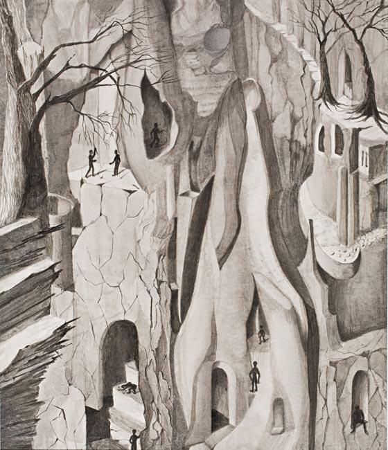 Idonia Fraissinet inkttekening